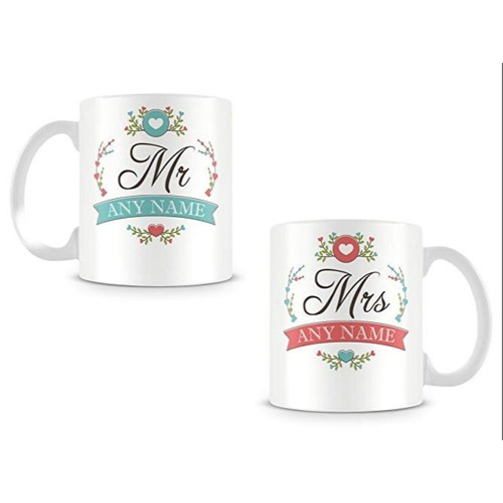 Mr And Mrs Personalized Couple Coffee Mug