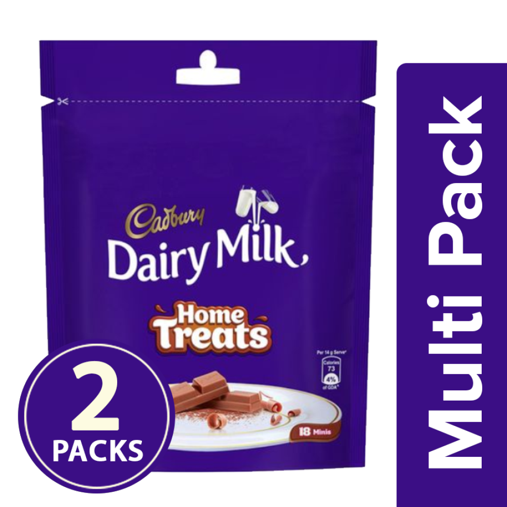 Dairy Milk Chocolate Home Treats Pack 126g 18Units 2x126g Multipack