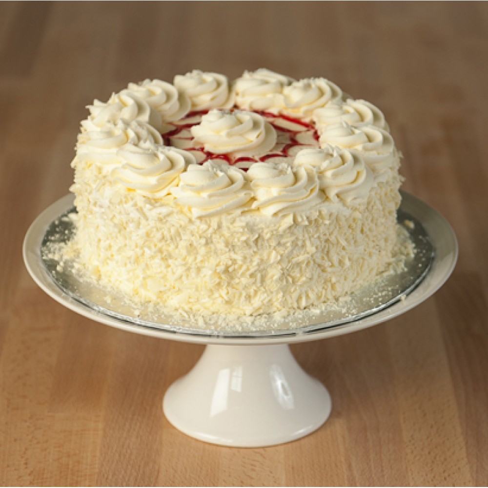 White Chocolate Raspberry Cake