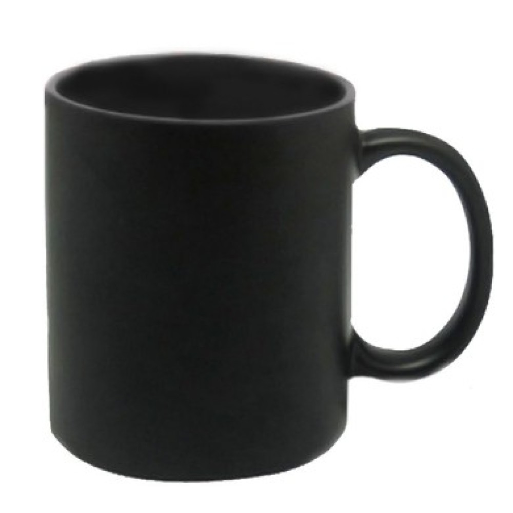 Full Black Personalised With Photo And Text Print Magic Mug 