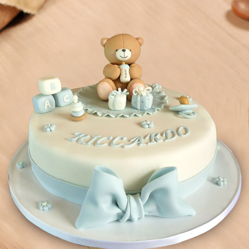 Baby Teddy Baby Shower Cake