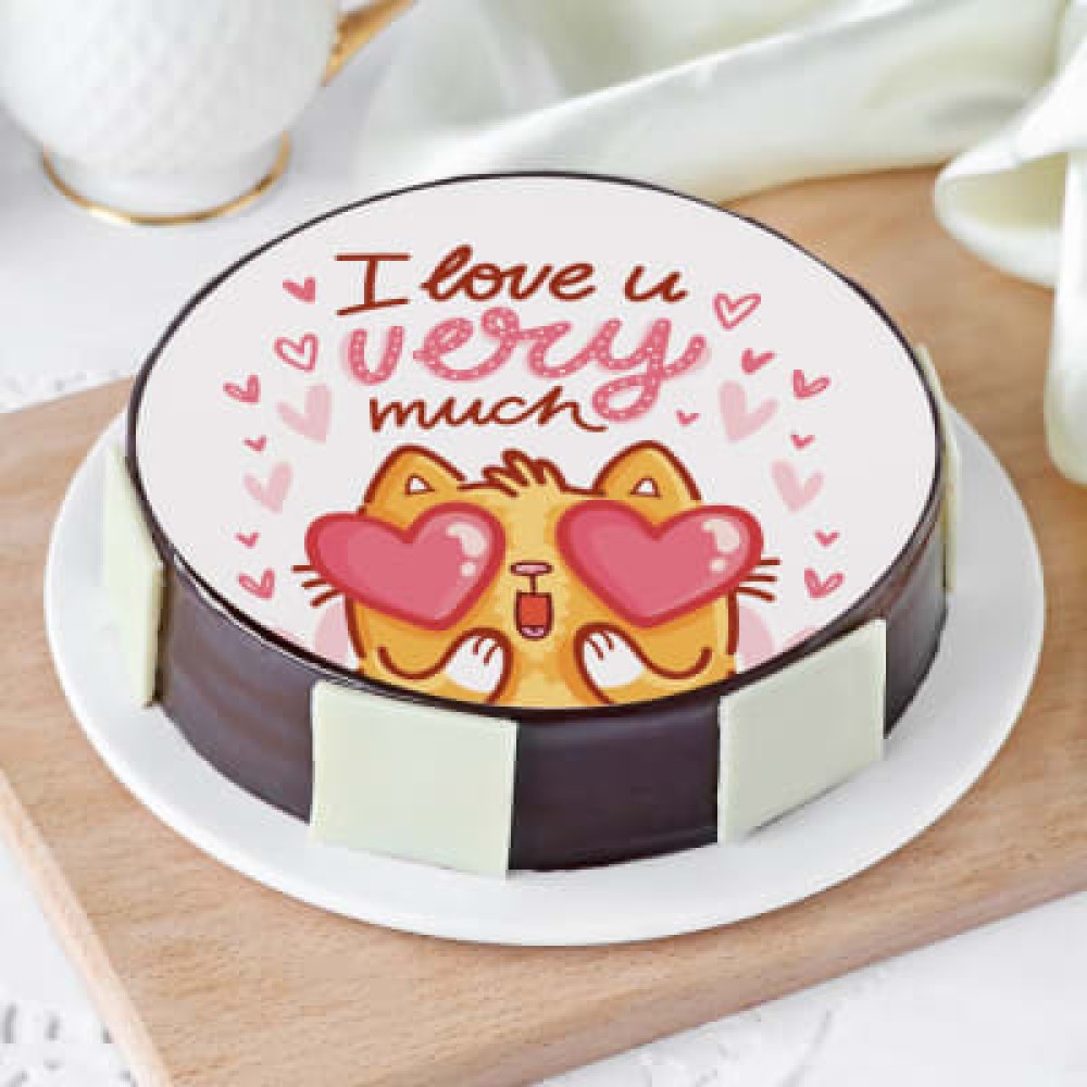 I Love You Photo Cake