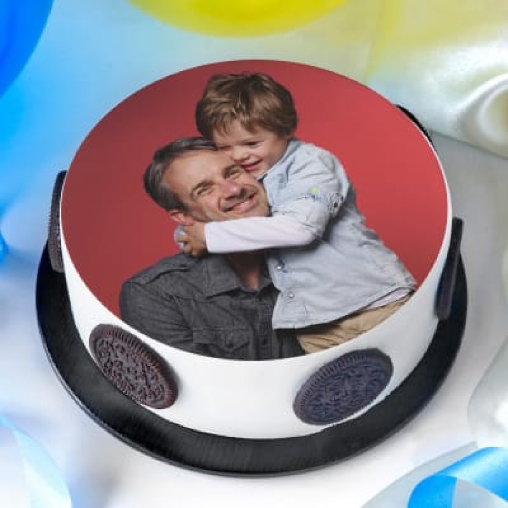 Love You Dad Photo Cake