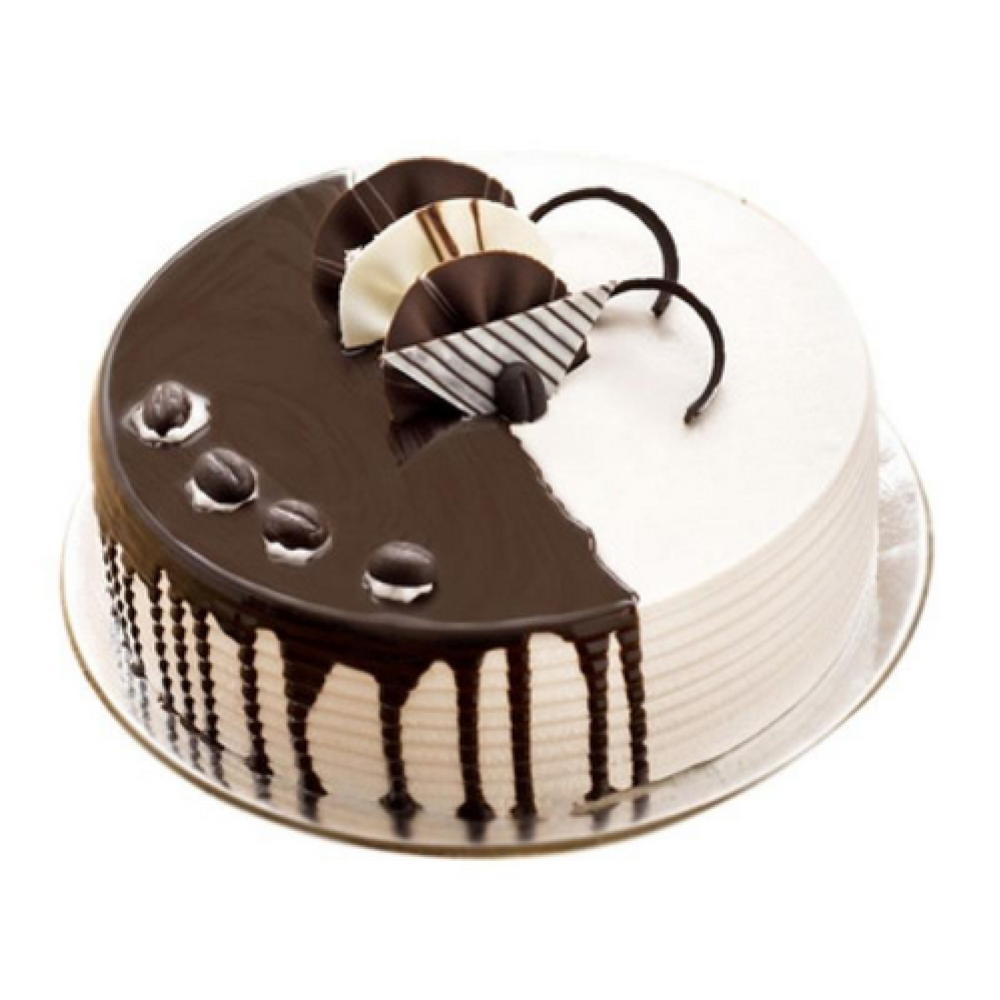 Yummy Chocolate Vanilla Cake